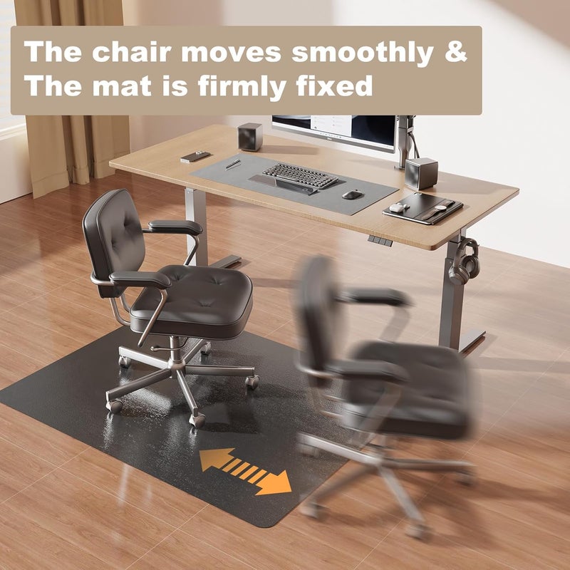 KEYDOL [Thickened to 2.0mm] 36"x 48" Office Chair Mat for Hardwood, Vinyl Computer Floor Mat, Anti-Slip Desk Mats for Hardwood, Easy to Clean Office Chair Floor Protector, Durable Rolling Chair Mat - Image 5